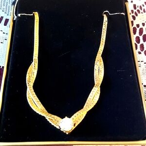 Vintage Jojak Cubic Zirconia Necklace